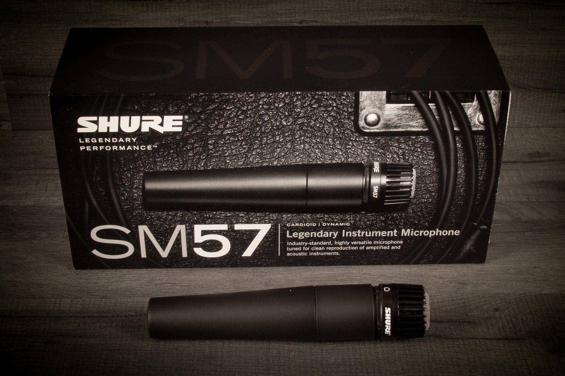 Shure SM57 Cardioid Dynamic Instrument Microphone Bundle with